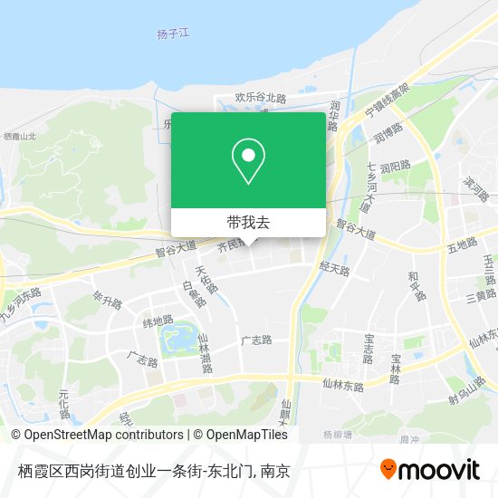 栖霞区西岗街道创业一条街-东北门地图