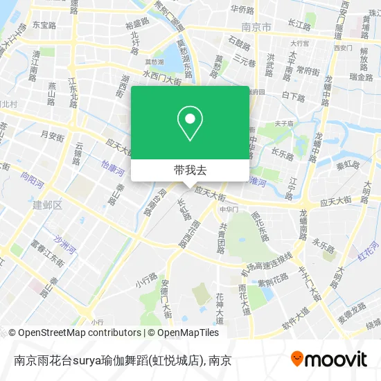 南京雨花台surya瑜伽舞蹈(虹悦城店)地图