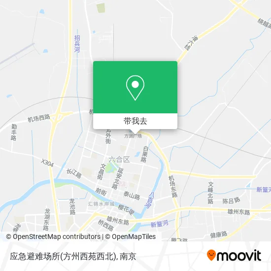 应急避难场所(方州西苑西北)地图