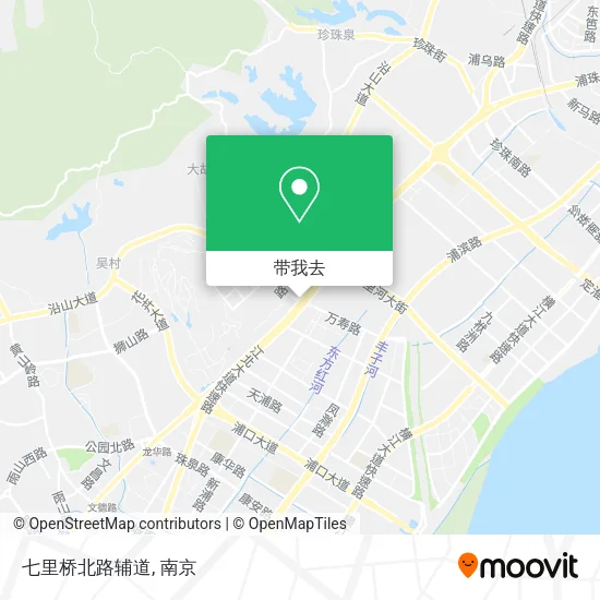 七里桥北路辅道地图