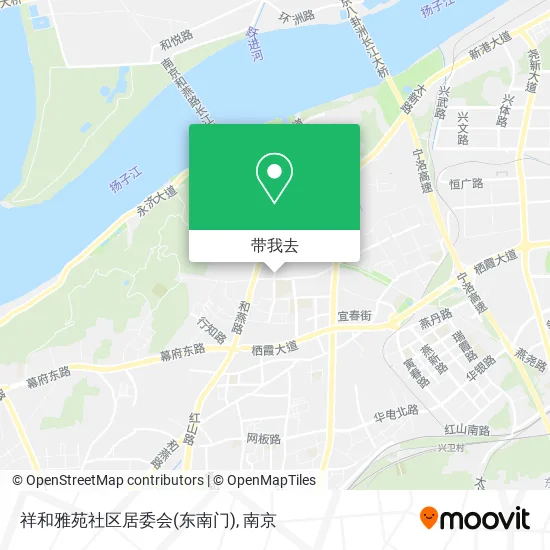 祥和雅苑社区居委会(东南门)地图