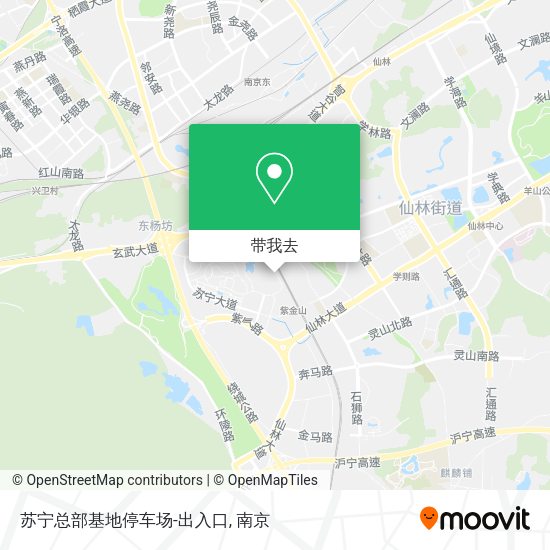 苏宁总部基地停车场-出入口地图
