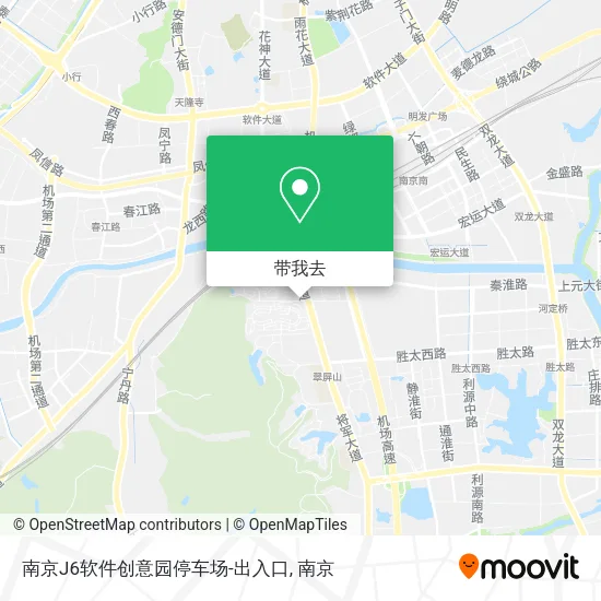 南京J6软件创意园停车场-出入口地图