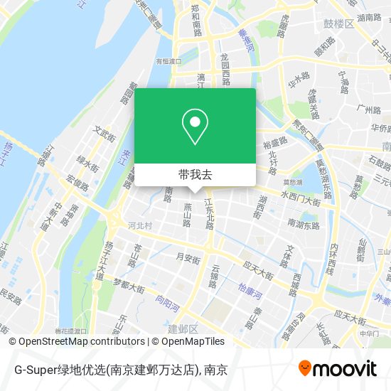 G-Super绿地优选(南京建邺万达店)地图