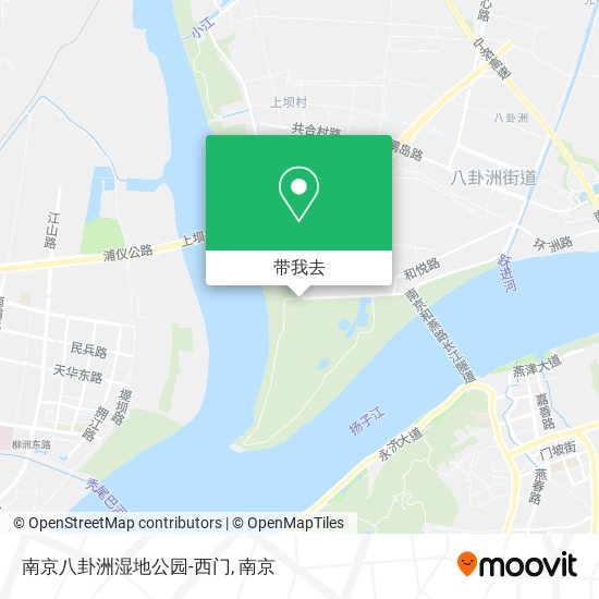 南京八卦洲湿地公园-西门地图