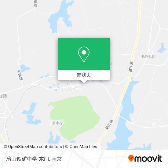冶山铁矿中学-东门地图