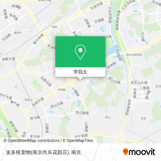 派多格宠物(南京尚东花园店)地图