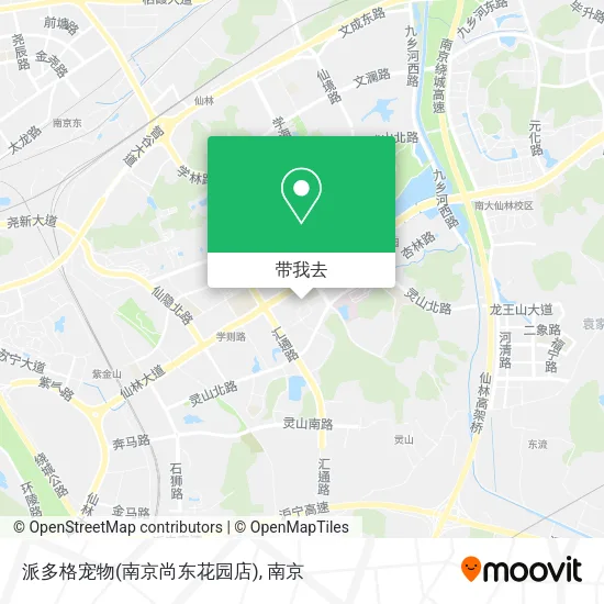 派多格宠物(南京尚东花园店)地图