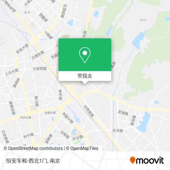 恒安车检-西北1门地图