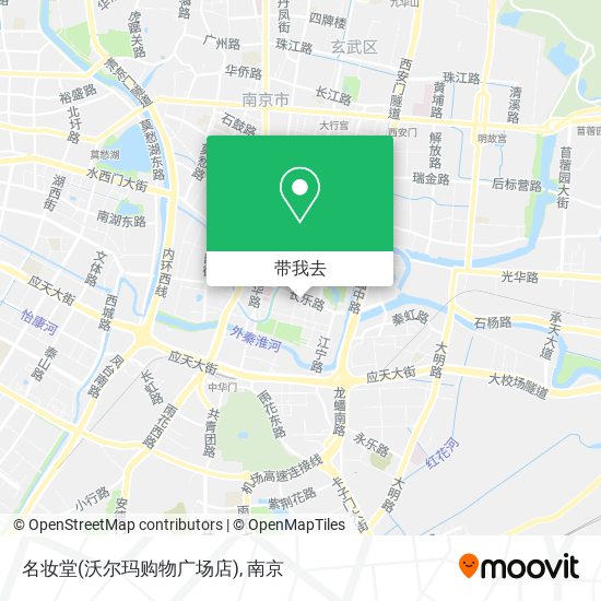 名妆堂(沃尔玛购物广场店)地图