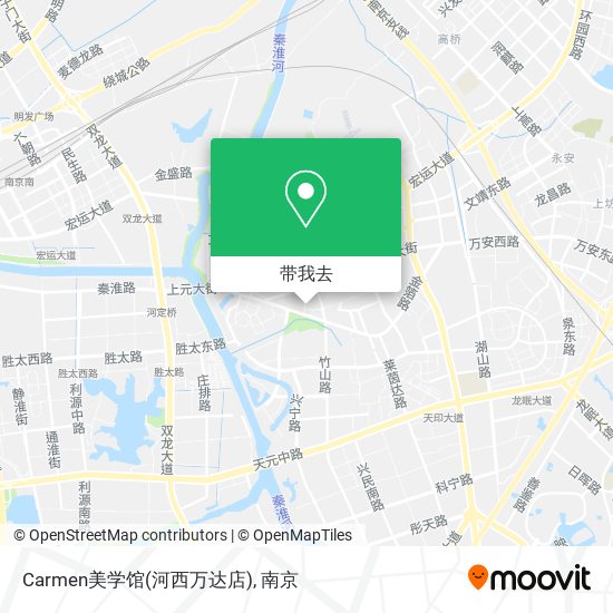 Carmen美学馆(河西万达店)地图