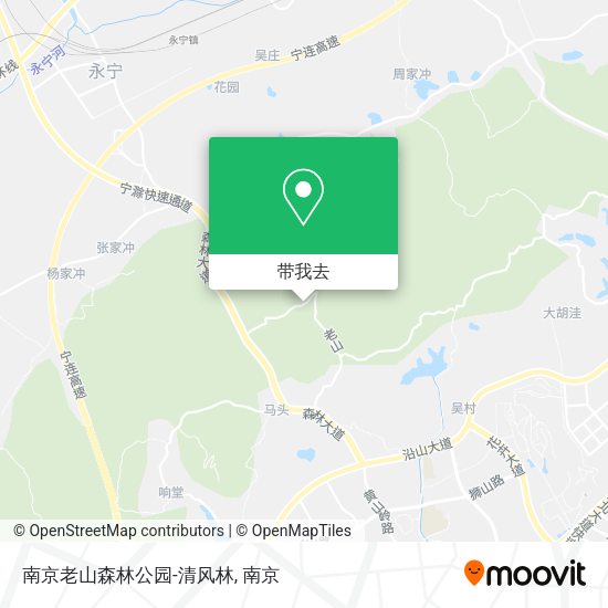 南京老山森林公园-清风林地图