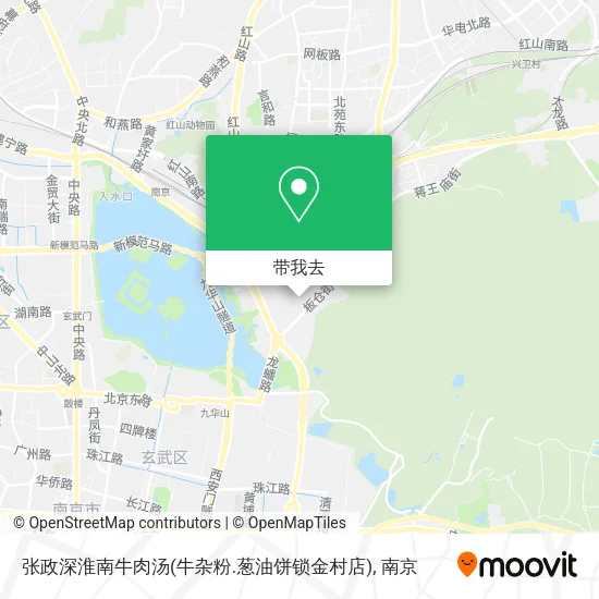 张政深淮南牛肉汤(牛杂粉.葱油饼锁金村店)地图