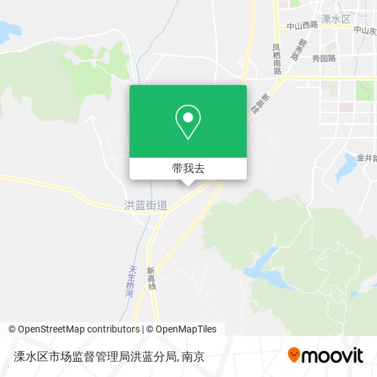 溧水区市场监督管理局洪蓝分局地图