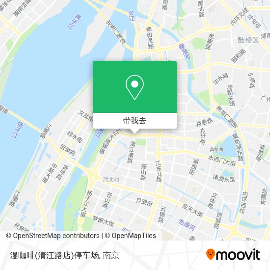 漫咖啡(清江路店)停车场地图