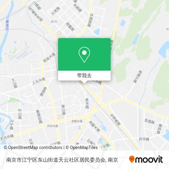 南京市江宁区东山街道天云社区居民委员会地图