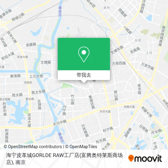 海宁皮革城GORLDE RAW工厂店(富腾奥特莱斯商场店)地图