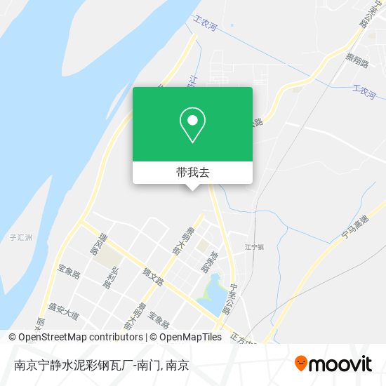 南京宁静水泥彩钢瓦厂-南门地图