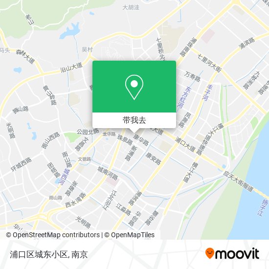 浦口区城东小区地图