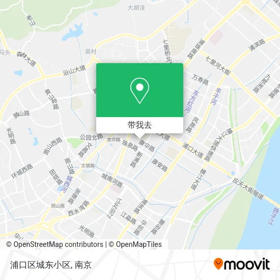浦口区城东小区地图
