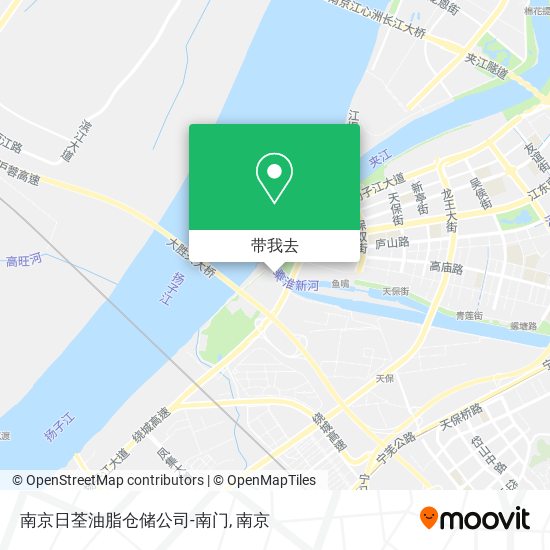 南京日荃油脂仓储公司-南门地图