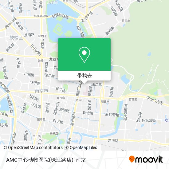 AMC中心动物医院(珠江路店)地图