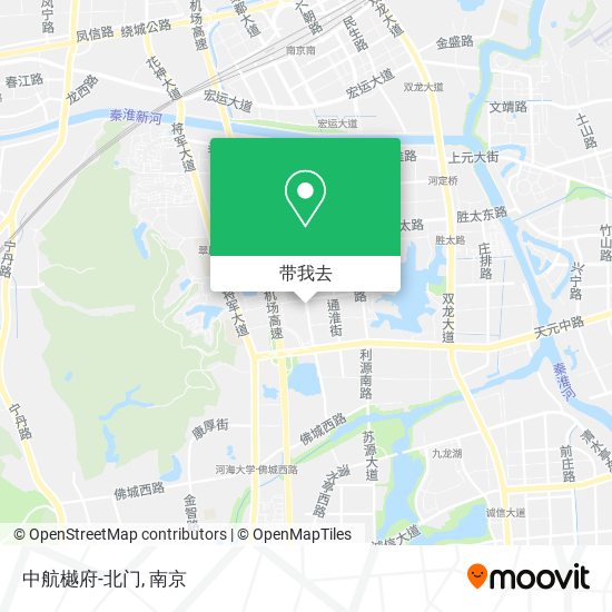 中航樾府-北门地图