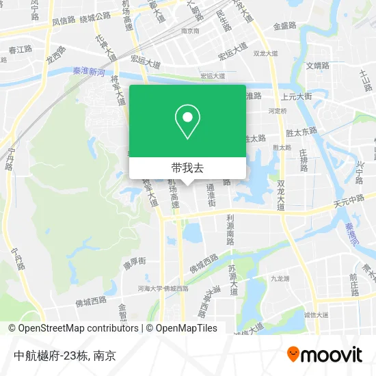 中航樾府-23栋地图