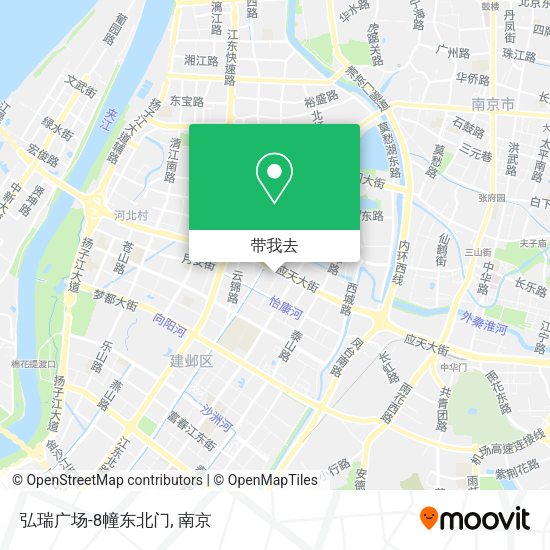 弘瑞广场-8幢东北门地图