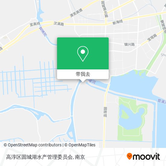 高淳区固城湖水产管理委员会地图