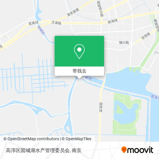 高淳区固城湖水产管理委员会地图