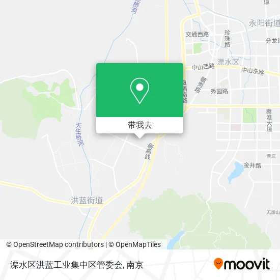 溧水区洪蓝工业集中区管委会地图