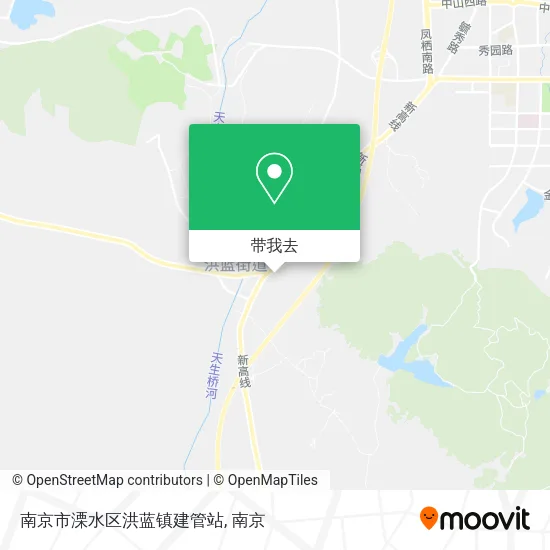南京市溧水区洪蓝镇建管站地图