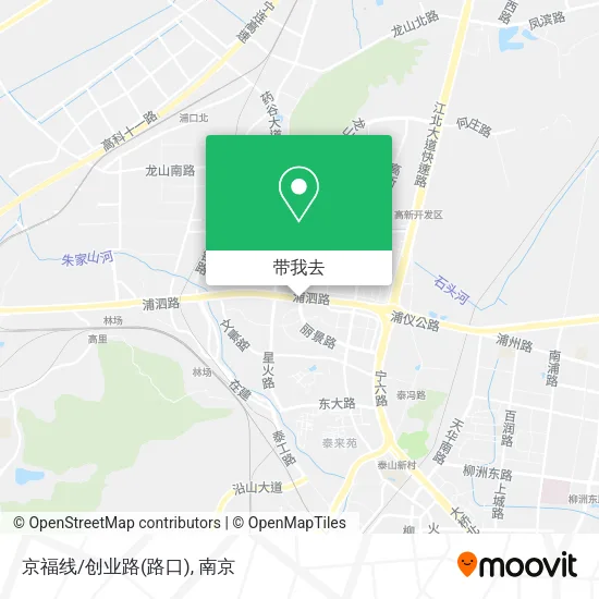 京福线/创业路(路口)地图