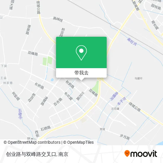 创业路与双峰路交叉口地图