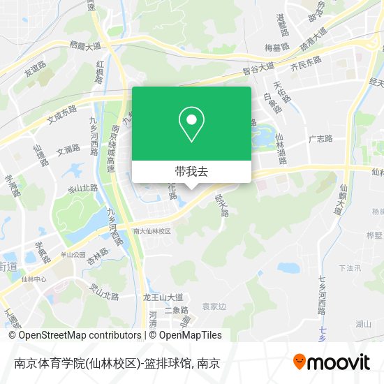 南京体育学院(仙林校区)-篮排球馆地图