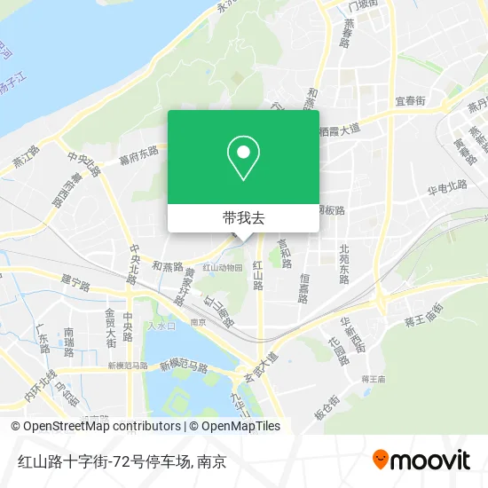 红山路十字街-72号停车场地图