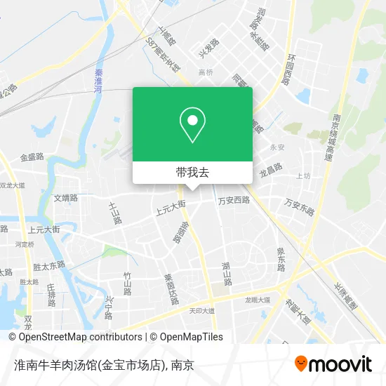 淮南牛羊肉汤馆(金宝市场店)地图