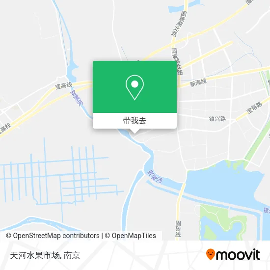 天河水果市场地图