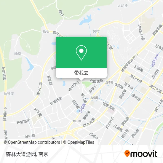 森林大道游园地图
