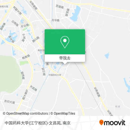 中国药科大学(江宁校区)-文昌苑地图
