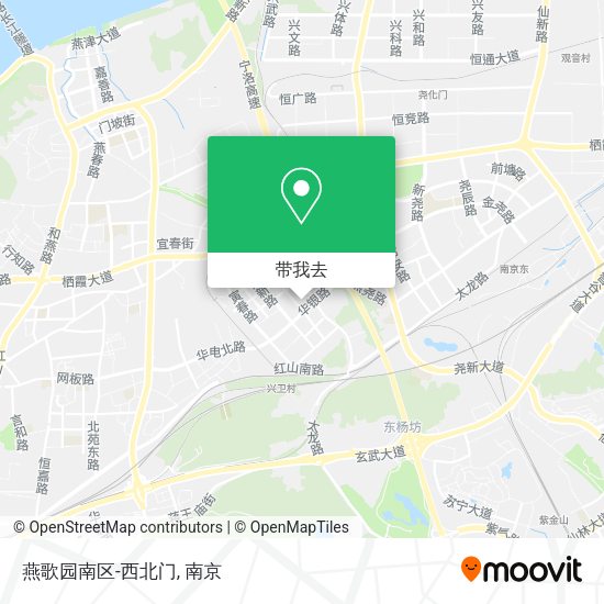 燕歌园南区-西北门地图