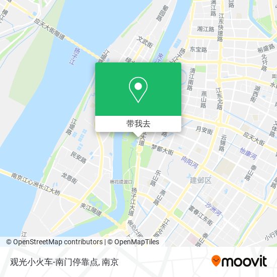 观光小火车-南门停靠点地图