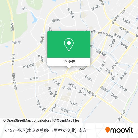 613路外环(建设路总站-五里桥立交北)地图