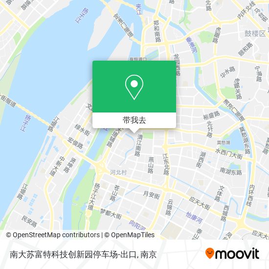 南大苏富特科技创新园停车场-出口地图