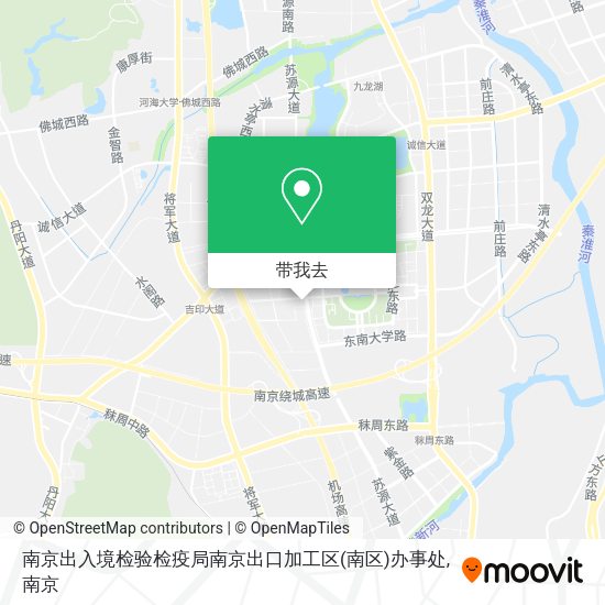 南京出入境检验检疫局南京出口加工区(南区)办事处地图