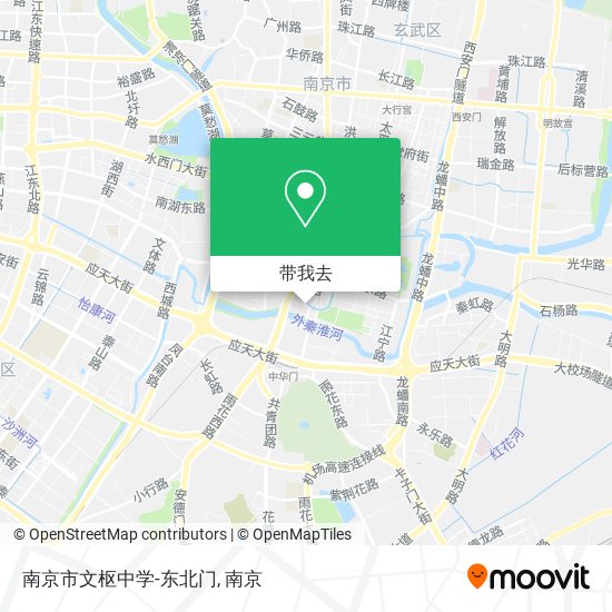 南京市文枢中学-东北门地图