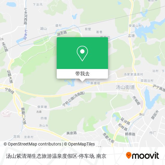 汤山紫清湖生态旅游温泉度假区-停车场地图