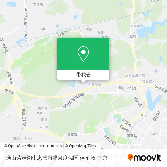 汤山紫清湖生态旅游温泉度假区-停车场地图