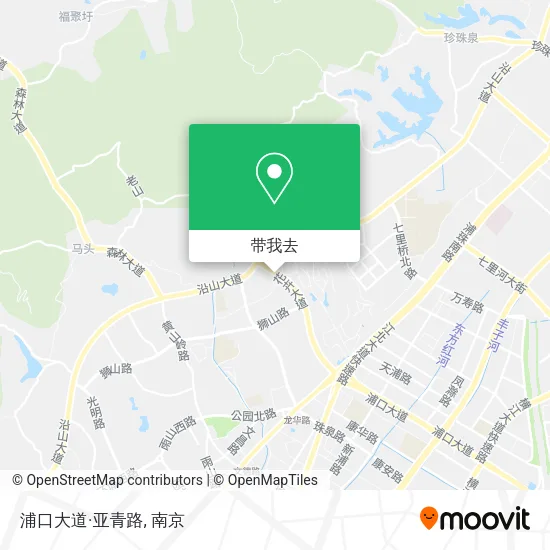 浦口大道·亚青路地图